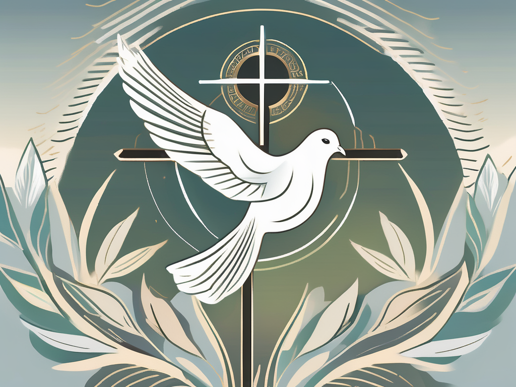 A dove symbolizing the holy spirit