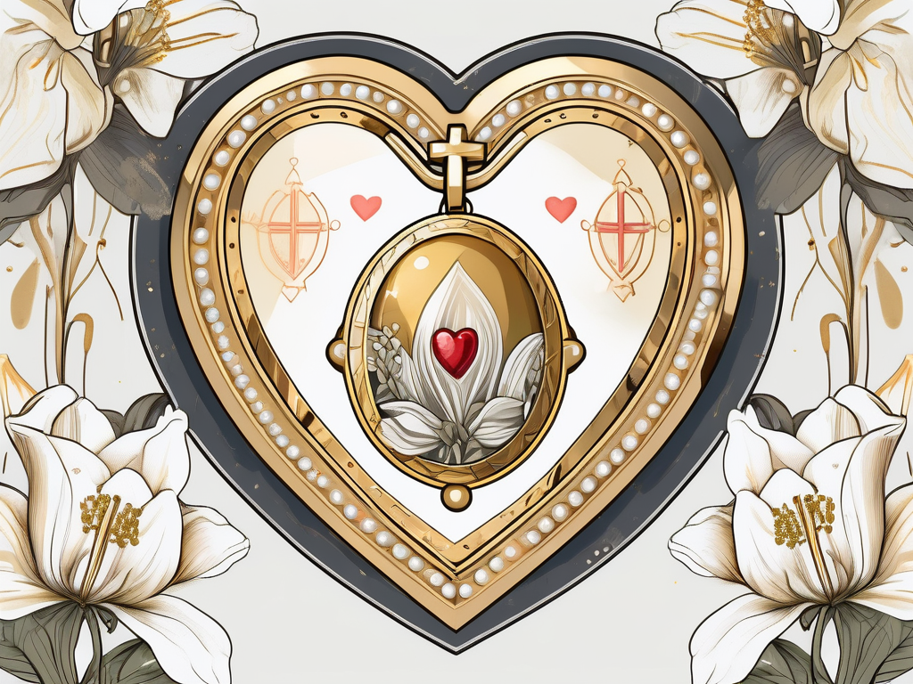 A vintage heart encased in a golden locket