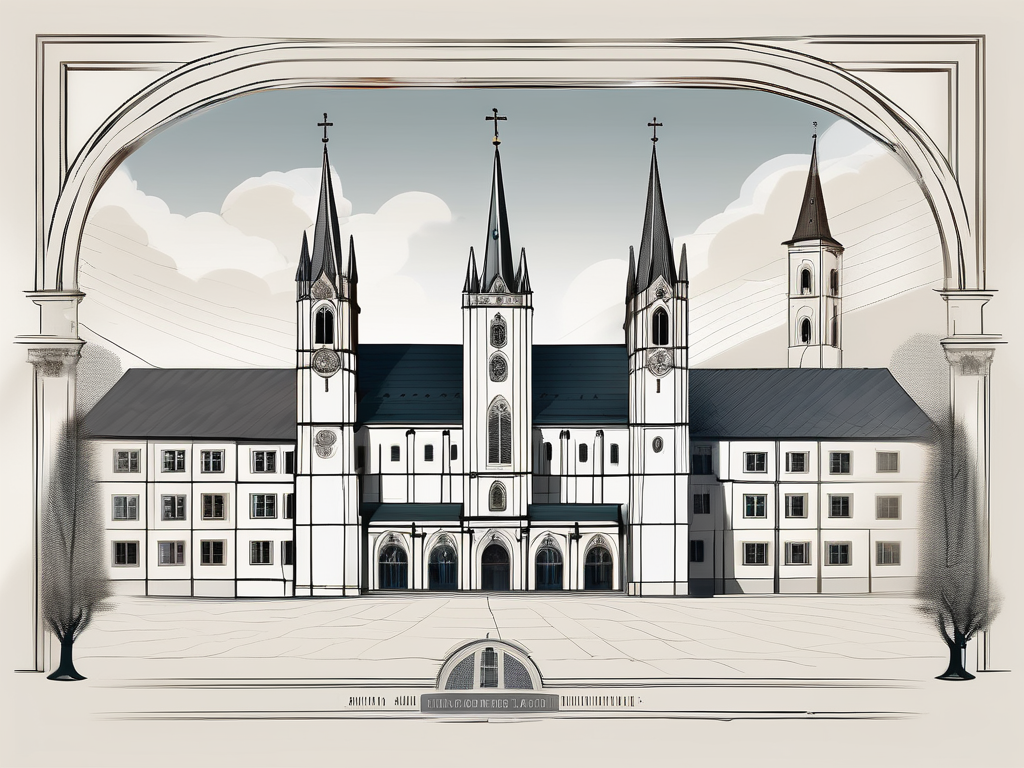 The abbey of saint gall with its distinctive architecture