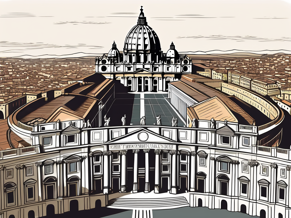The vatican city in the 9th century