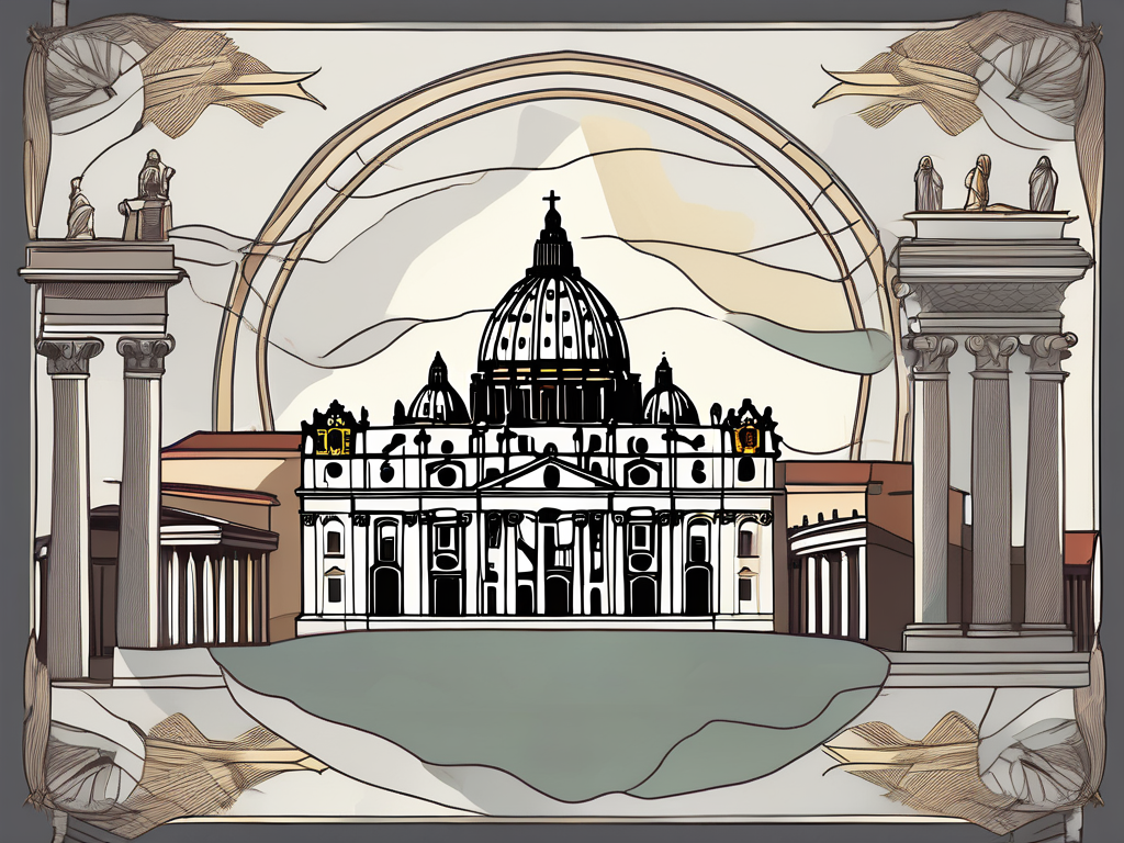 The vatican city skyline