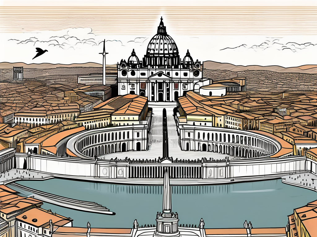 The vatican city in the 12th century