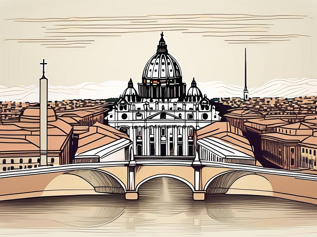 The vatican city skyline