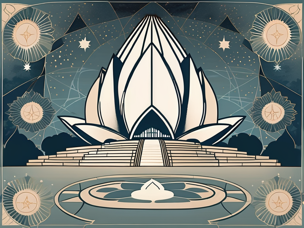 The bahai house of worship (lotus temple) in india