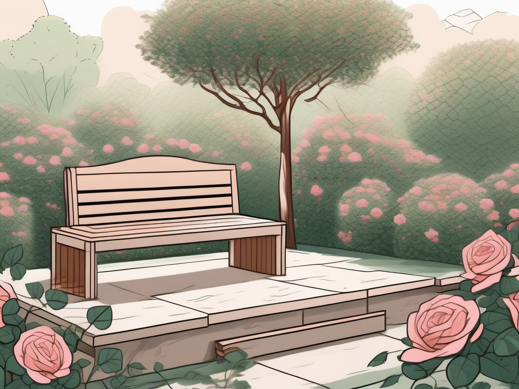 A symbolic scene featuring a serene garden in persia