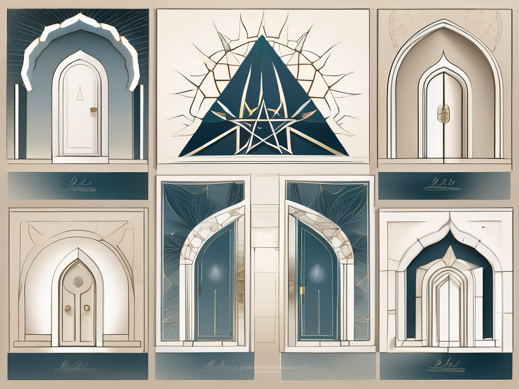 Nine symbolic doors