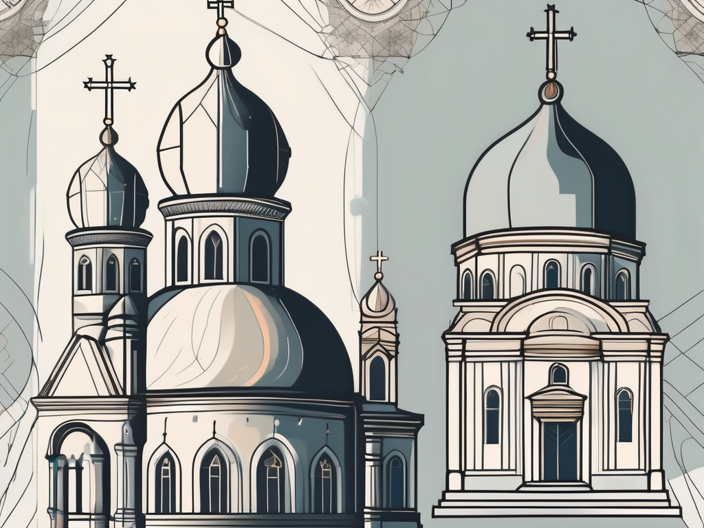 An orthodox catholic church with traditional architectural details