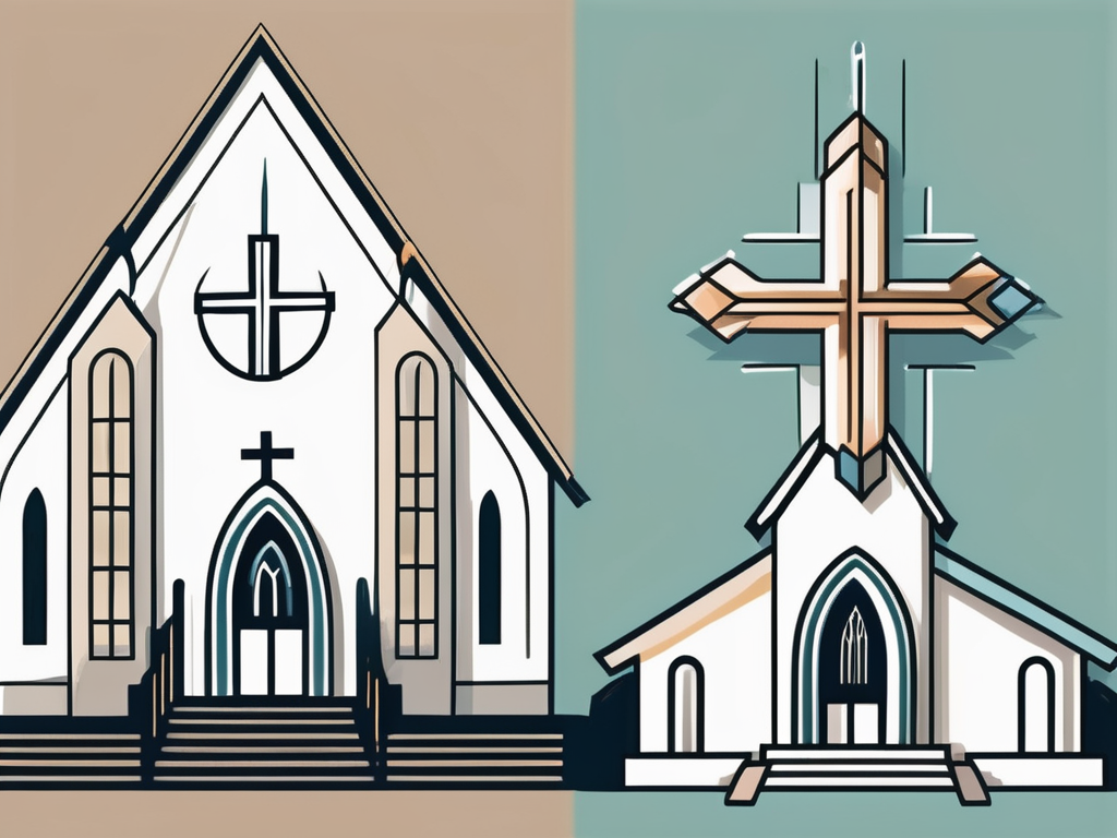 Two different types of churches