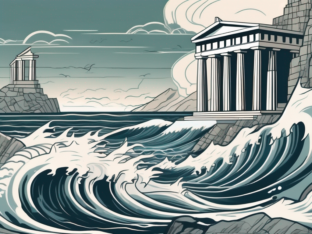 The ancient greek seascape