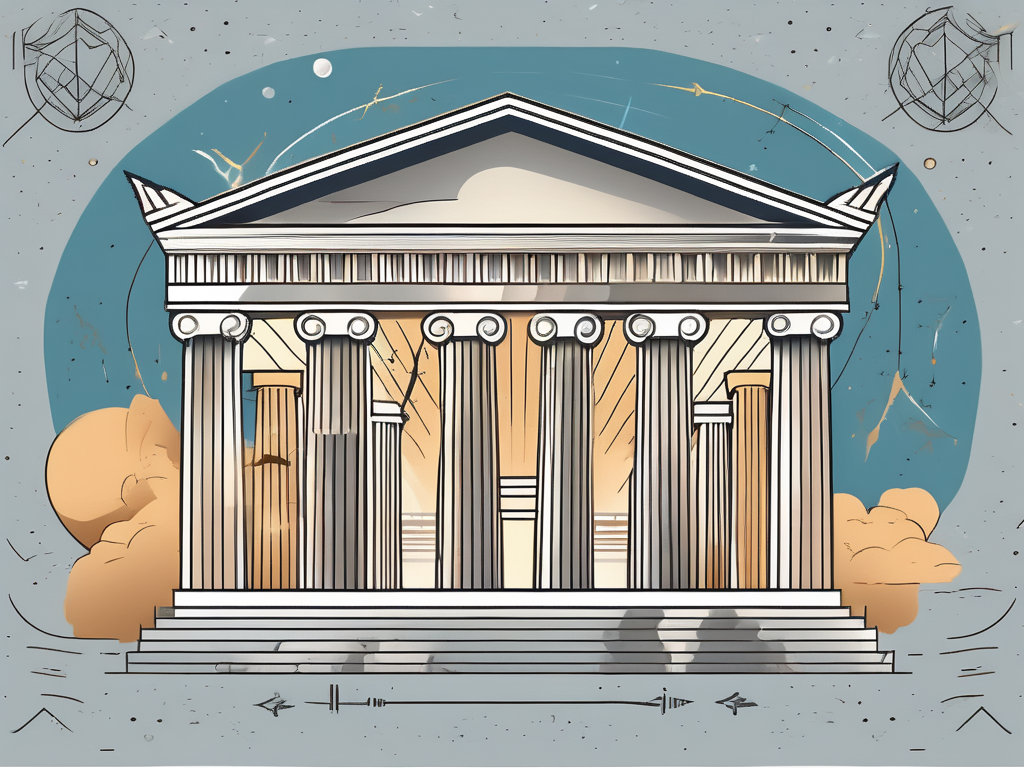 Iconic greek structures like the parthenon
