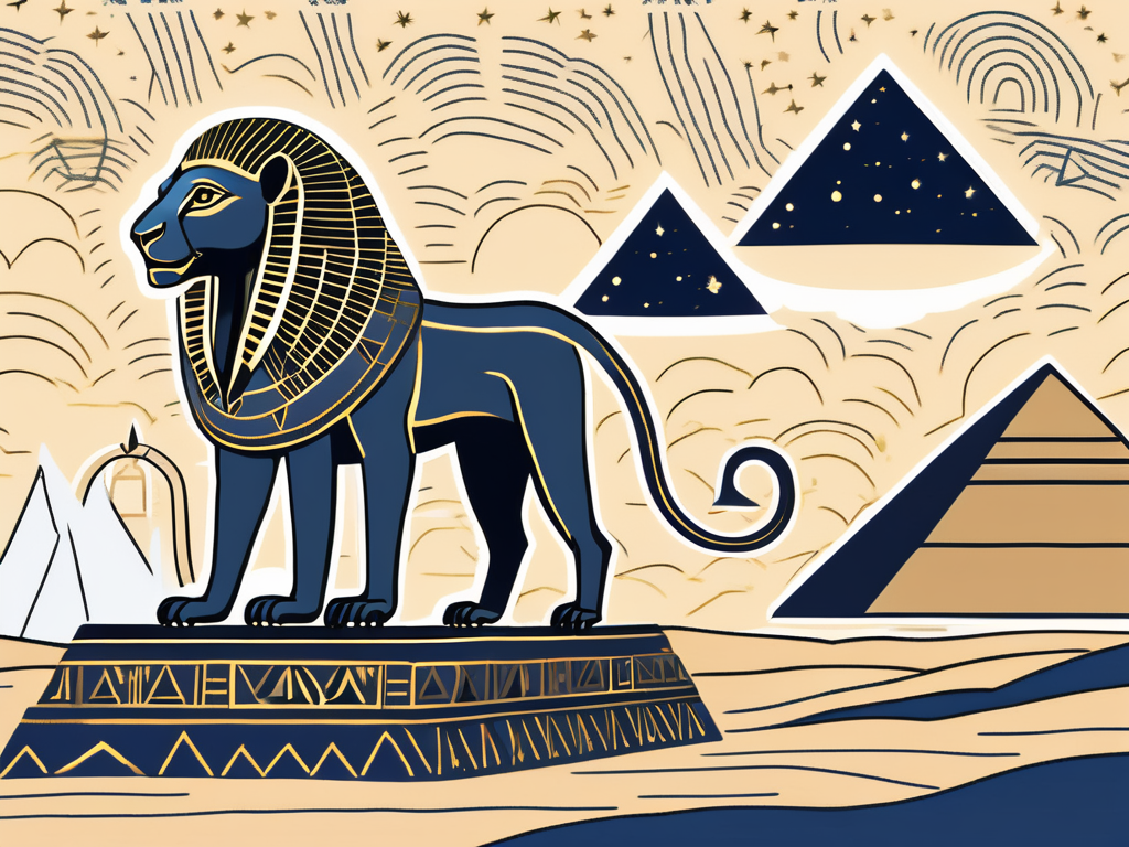 The ancient egyptian deity heret-kau