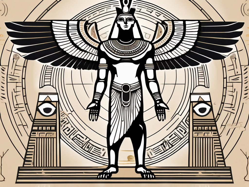 The egyptian god horus