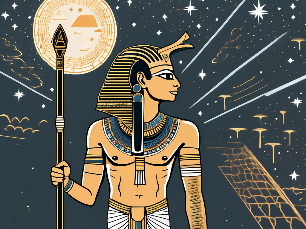 The egyptian god khonsu