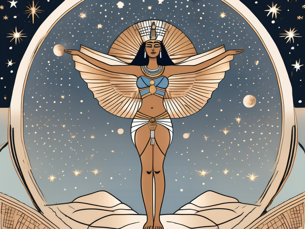 The egyptian sky goddess nut