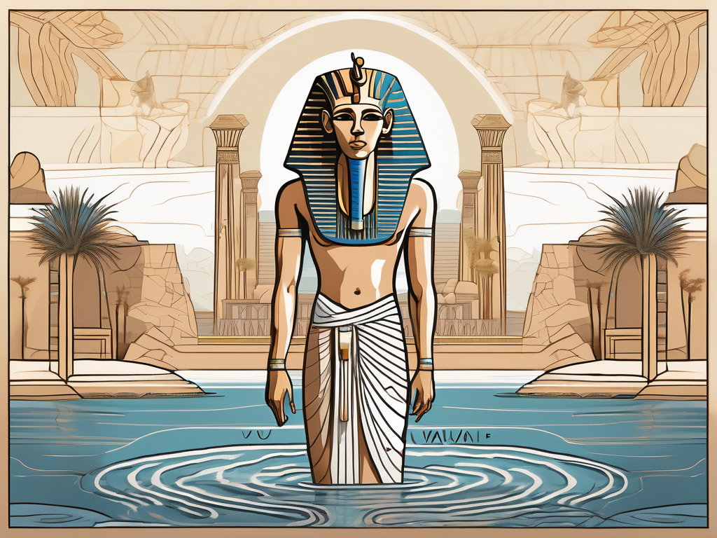 The egyptian god wadj-wer
