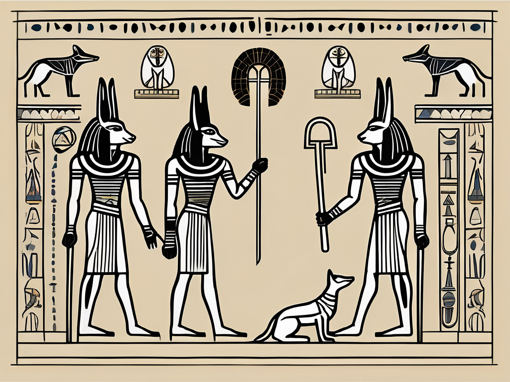 An ancient egyptian underworld scene