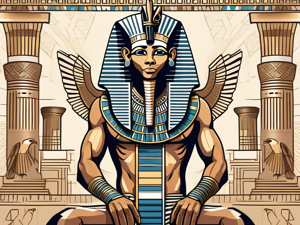 The Majestic Egyptian God with an Eagle Head