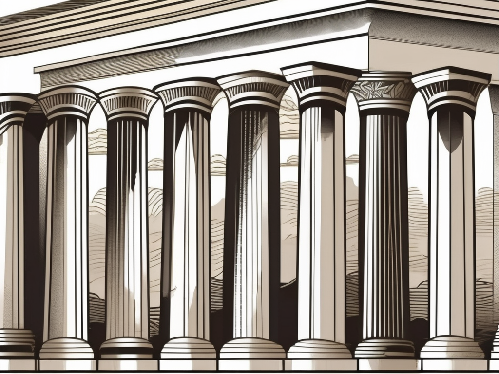 Ancient greek pillars