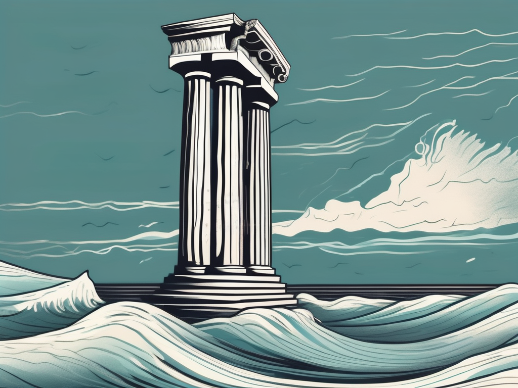 An ancient greek column