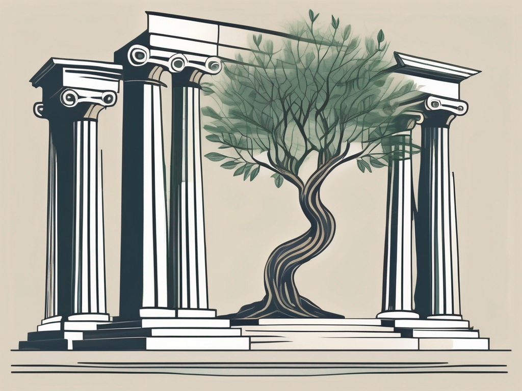 Ancient greek columns