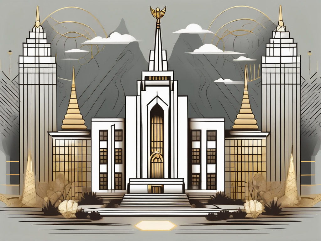 A beautifully detailed mormon temple