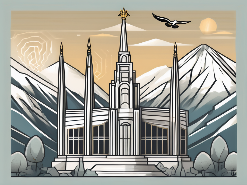 A well-detailed mormon temple