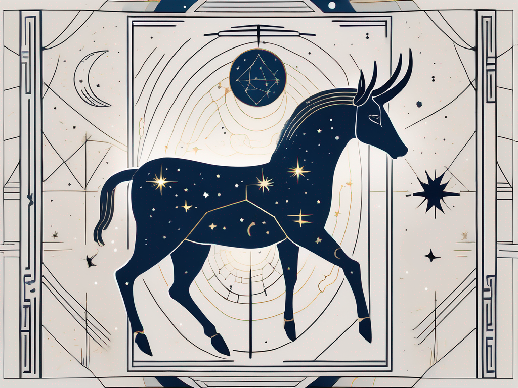 A celestial scene featuring the constellation of cerus